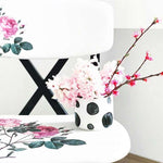 Scaun X cu model floral si sezut moale by Qeeboo