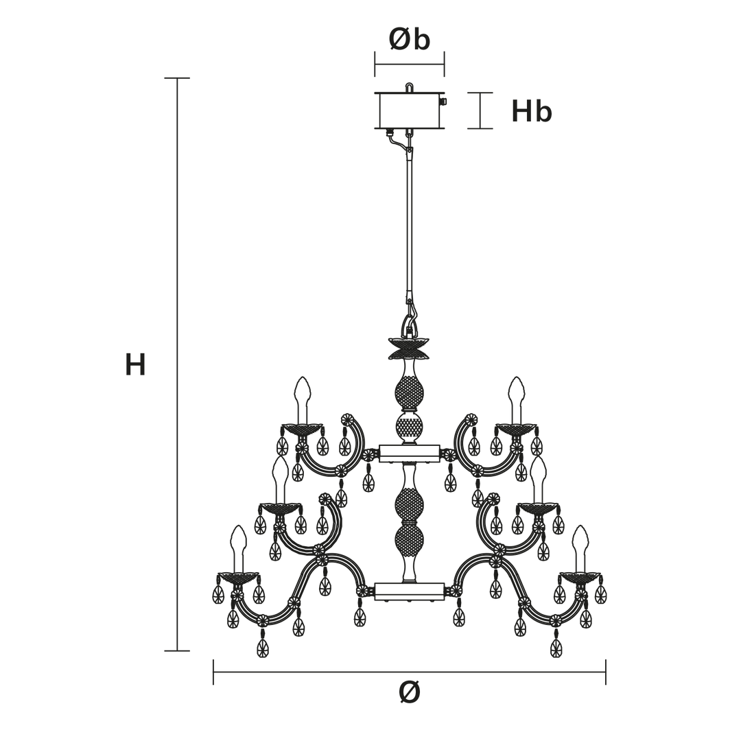 Candelabru de exterior cu design clasic Drylight S24