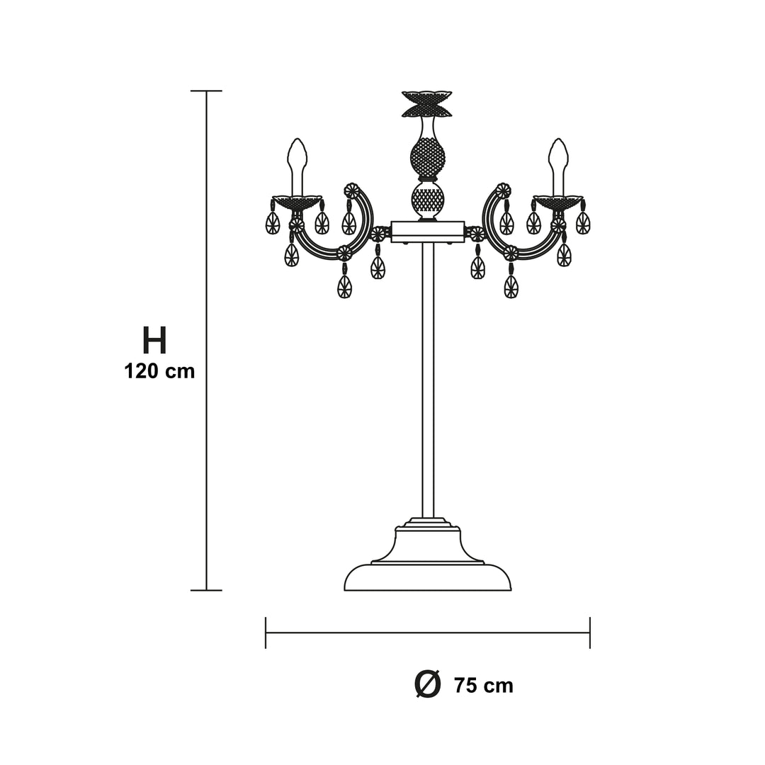 Lampa de masa exterior tip candelabru Drylight