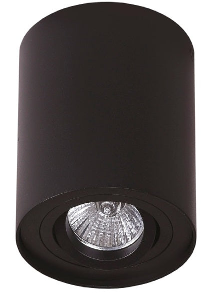 Spot aplicat Basic Round negru Maxlight C0068