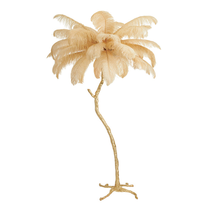 Lampadar cu pene naturale de strut Emu