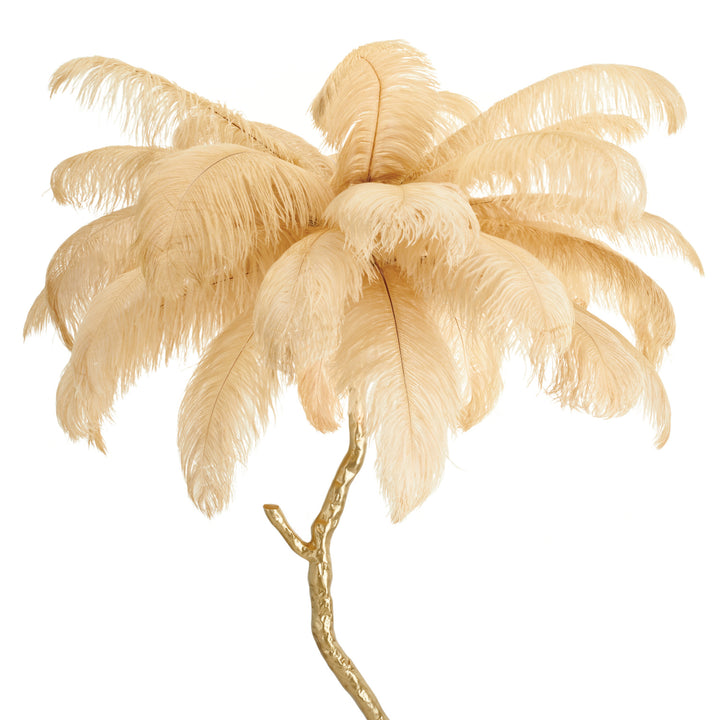Lampadar cu pene naturale de strut Emu