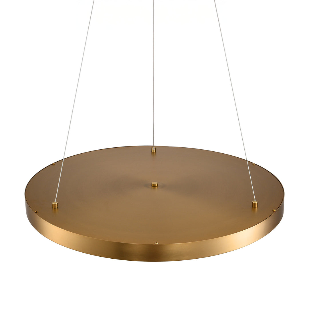 Lustra design cu abajur plat din alabastru Alchemy