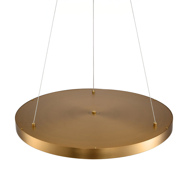 Lustra design cu abajur plat din alabastru Alchemy