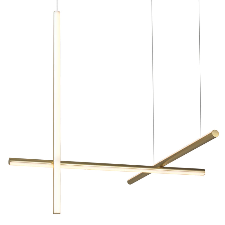 Lustra formata din trei tuburi intersectate Astra by Step into design