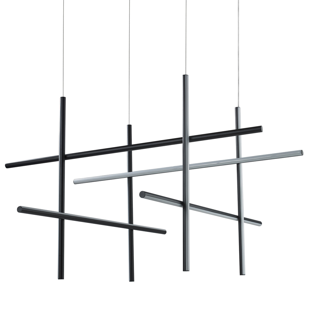 Lustra formata din opt tuburi intersectate Astra by Step into design