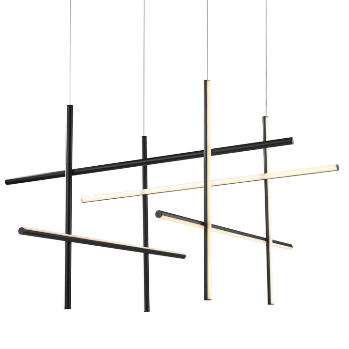 Lustra formata din opt tuburi intersectate Astra by Step into design