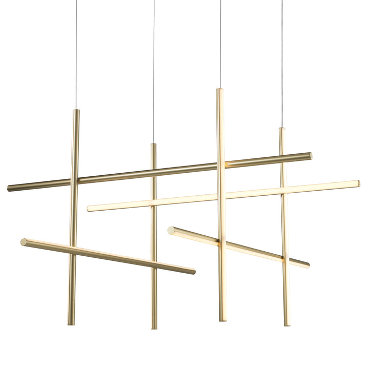 Lustra formata din opt tuburi intersectate Astra by Step into design