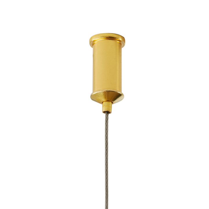 Lustra suspendata din doua cercuri Circle 60+80 cm auriu lucios