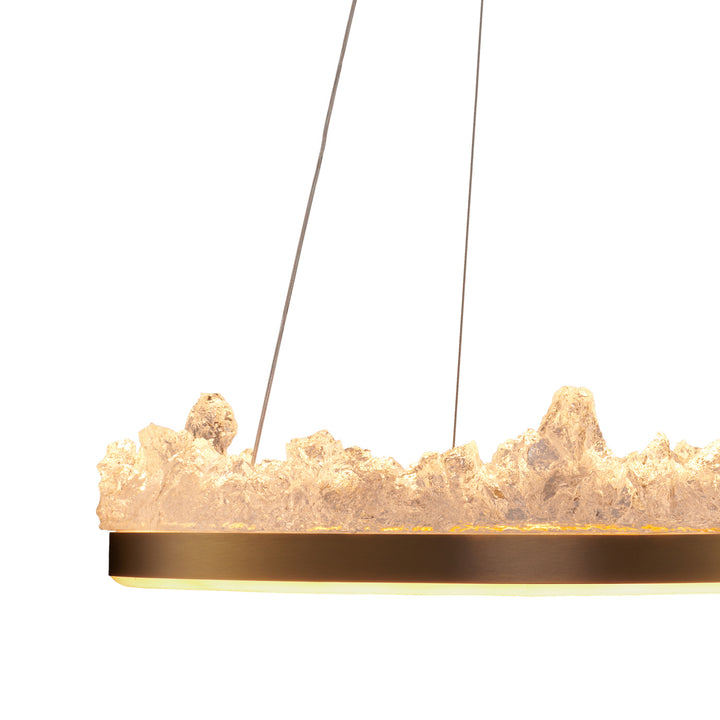 Lustra suspendata led in forma de cerc Montana 60 cm