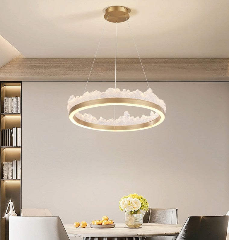 Lustra suspendata led in forma de cerc Montana 60 cm