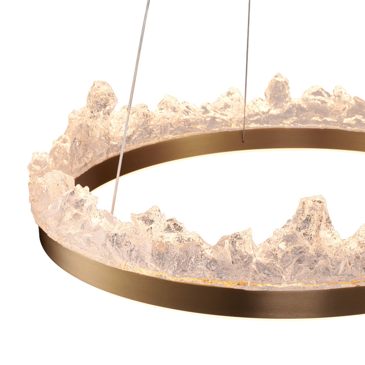 Lustra suspendata led in forma de cerc Montana 60 cm