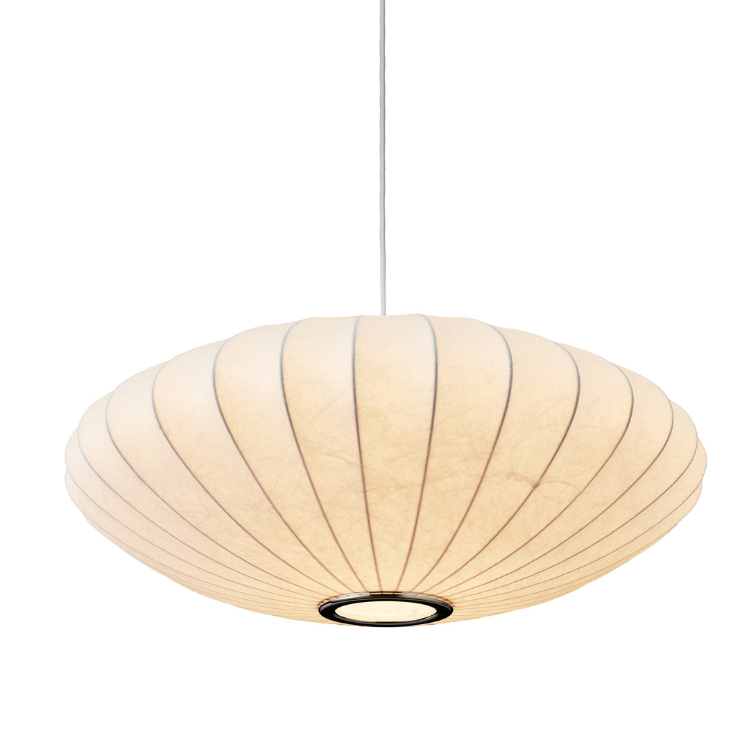 Lampă suspendată Silk Flat alba