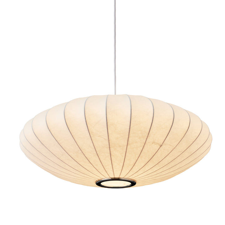 Lampă suspendată Silk Flat alba