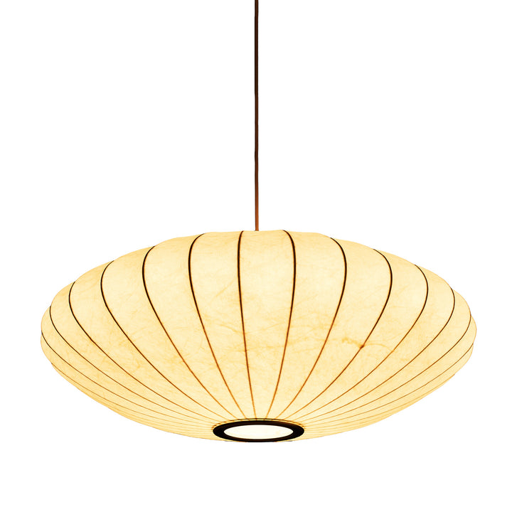 Lampă suspendată Silk Flat alba