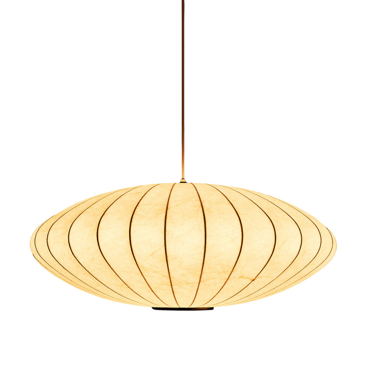 Lampă suspendată Silk Flat alba