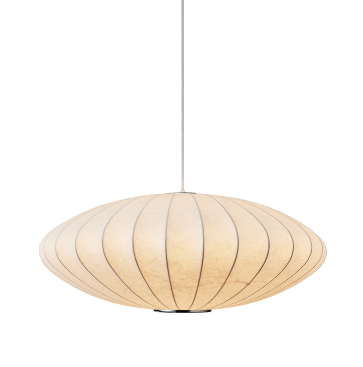 Lampă suspendată Silk Flat alba