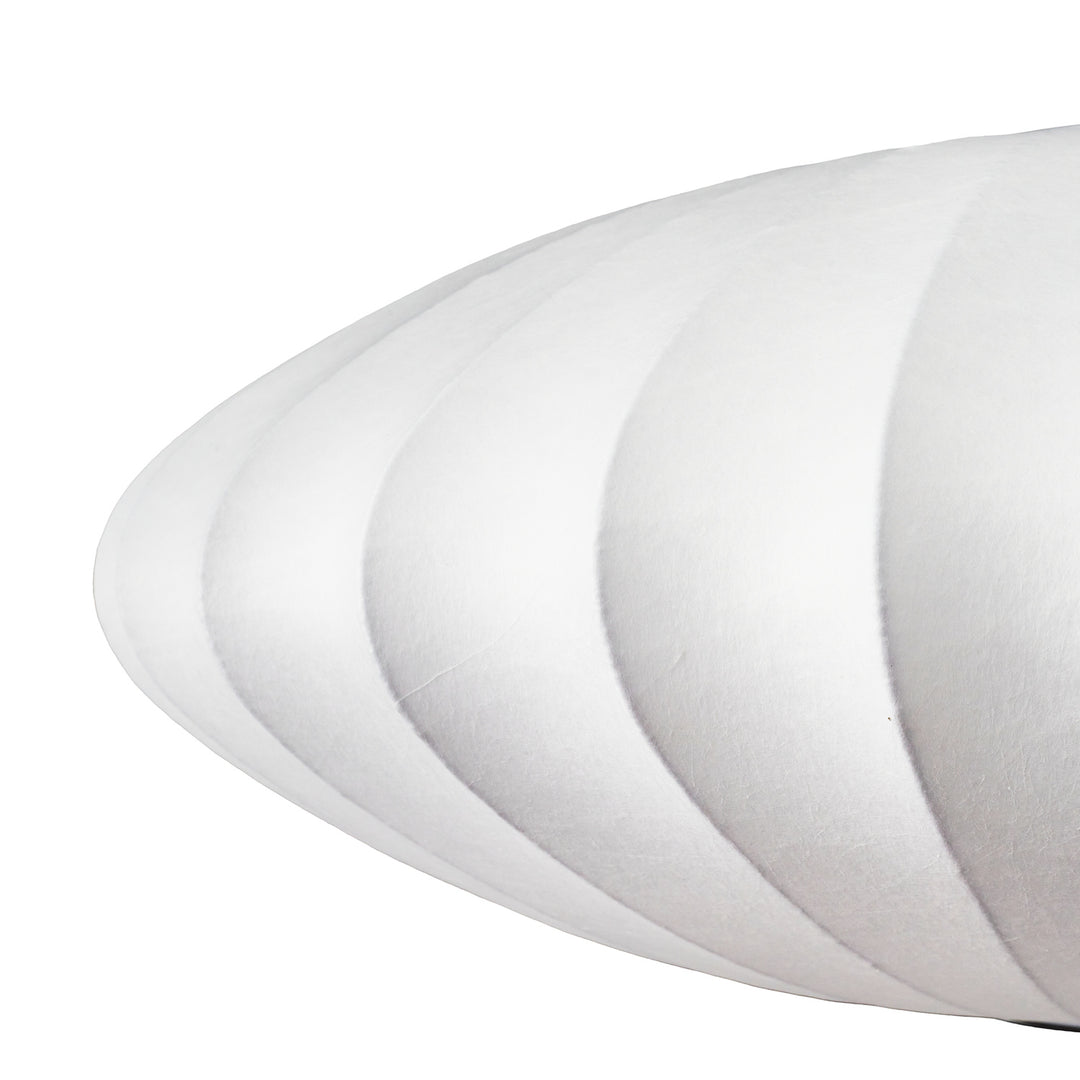 Lampă suspendată Silk Flat alba