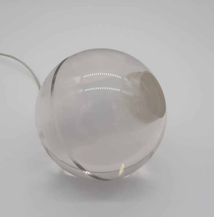 Pendul de culoare alba cu abajur din sticla transparenta STARLIGHT by Step into design