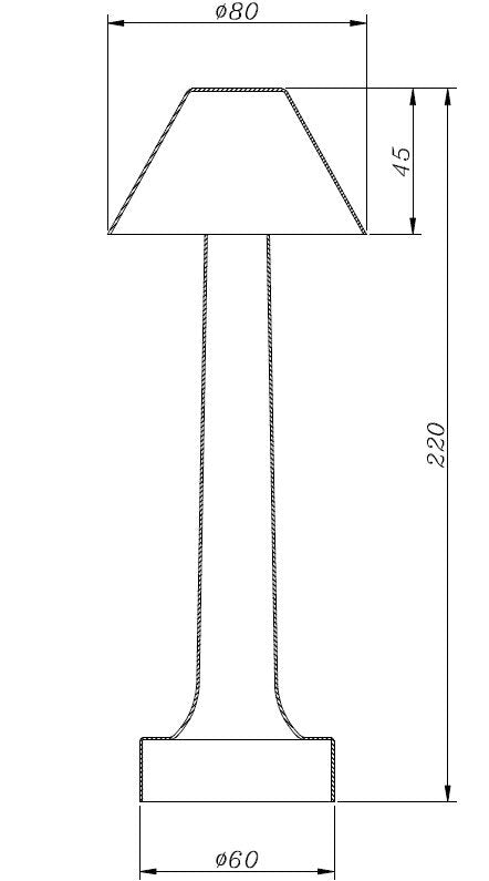 Lampa de masa led Tavolo B by Step into design