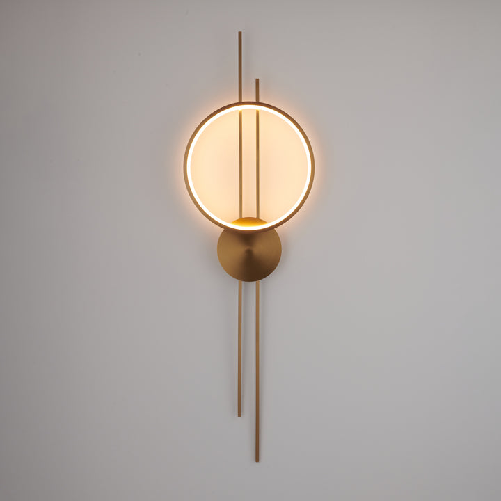 Aplica de perete led Ecliptica aurie 100 cm