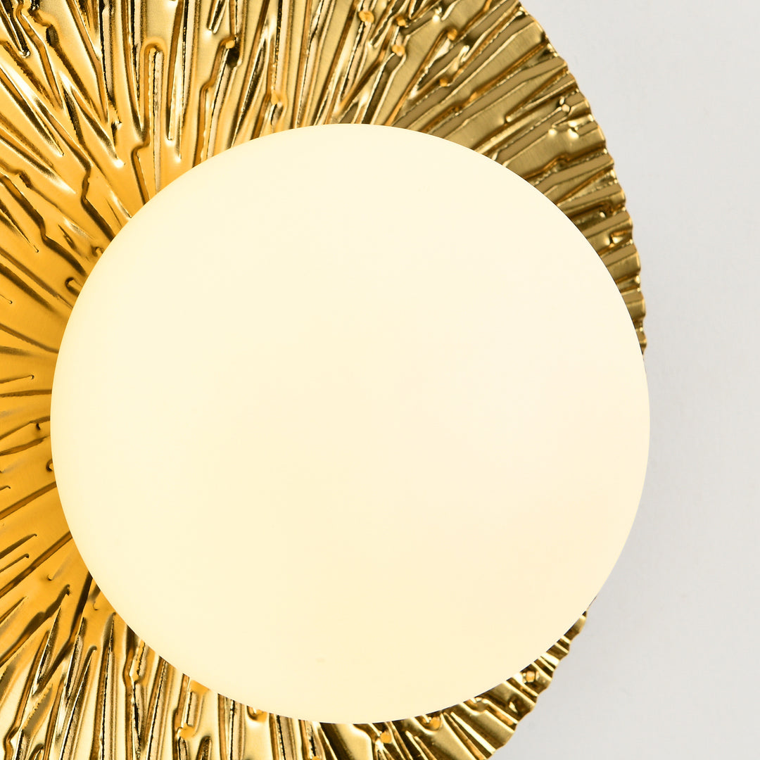 Aplica de perete aurie Sun M 35 cm
