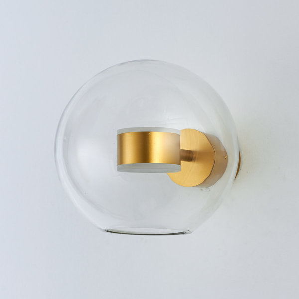 Aplica de perete in forma de bol din sticla transparenta Bubbles by Step into design