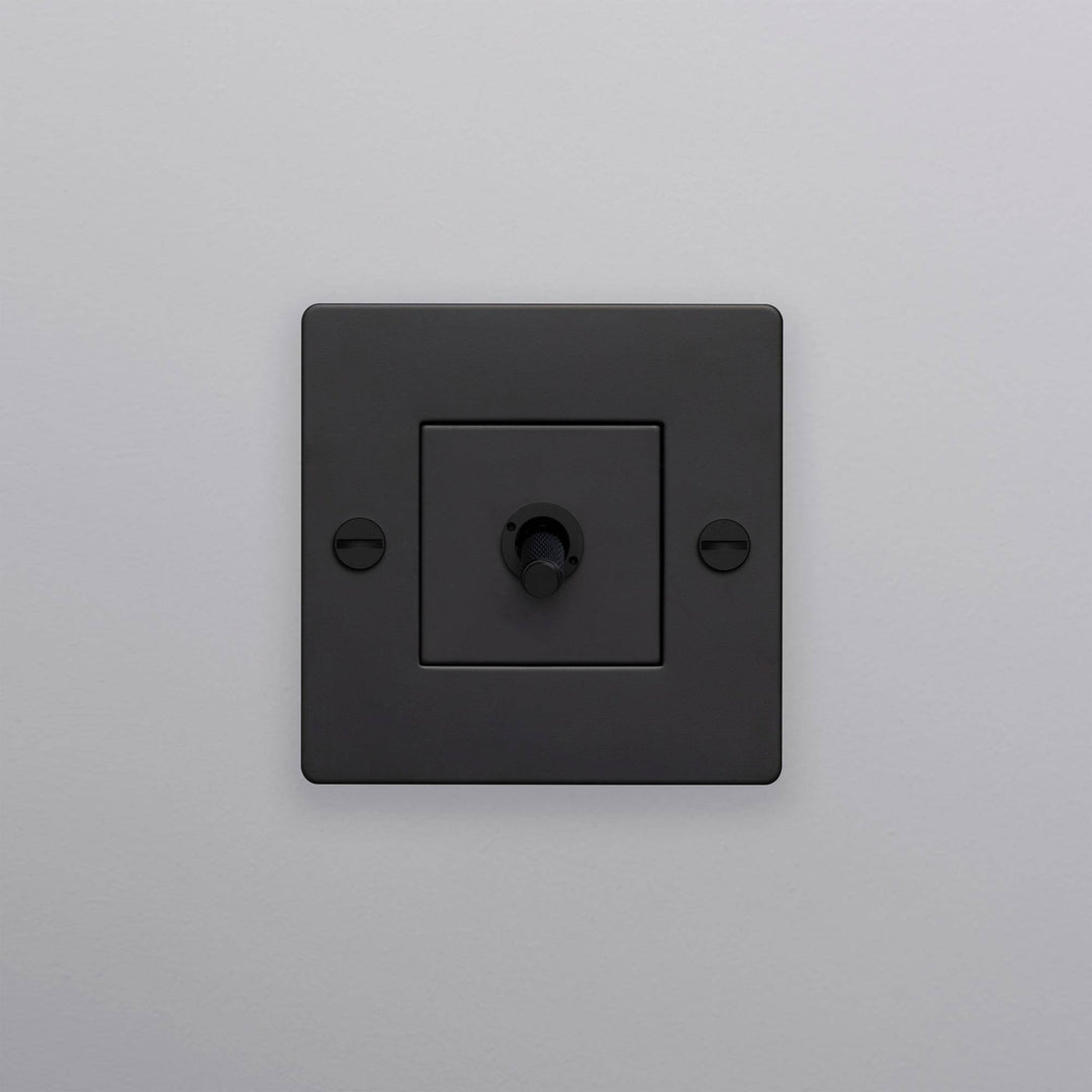 Intrerupator 1G Toggle Cross/ negru Buster + Punch