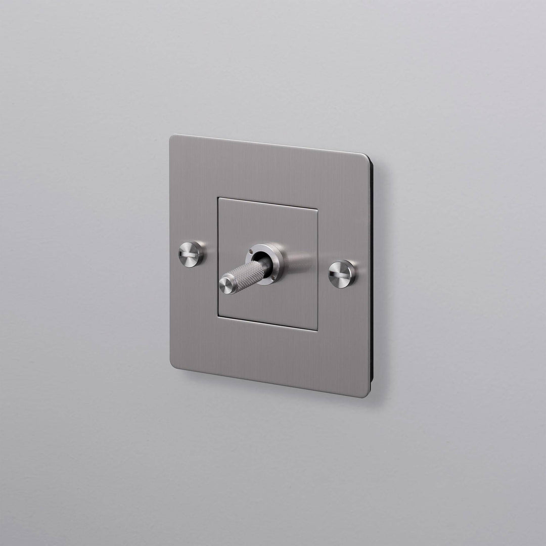 Intrerupator 1G Toggle Cross/ inox Buster + Punch