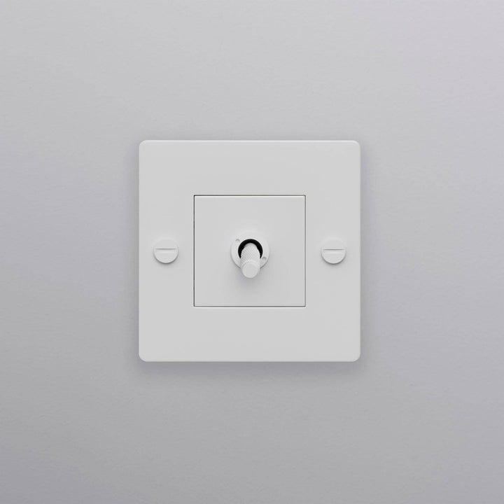 Intrerupator 1G Toggle Cross/ alb Buster + Punch