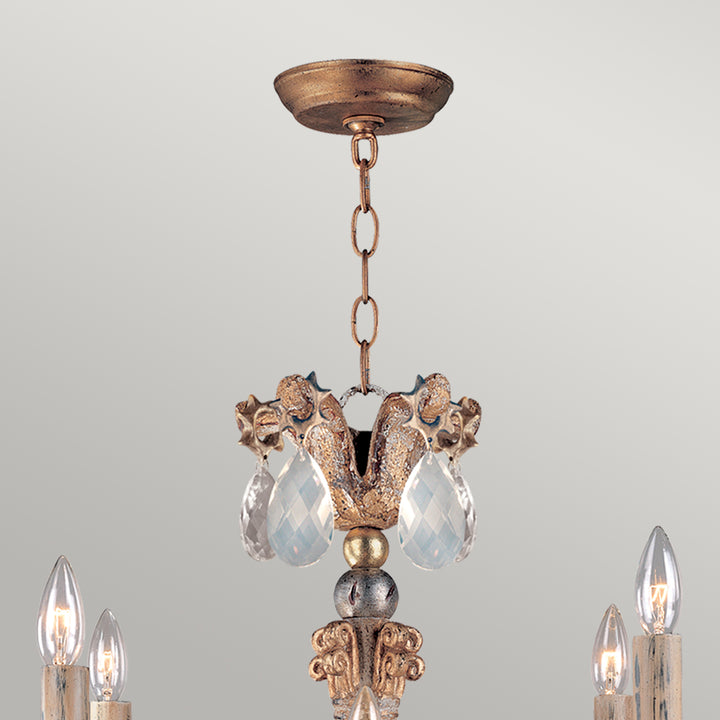 Candelabru Mignon 8 lt auriu and argintiu