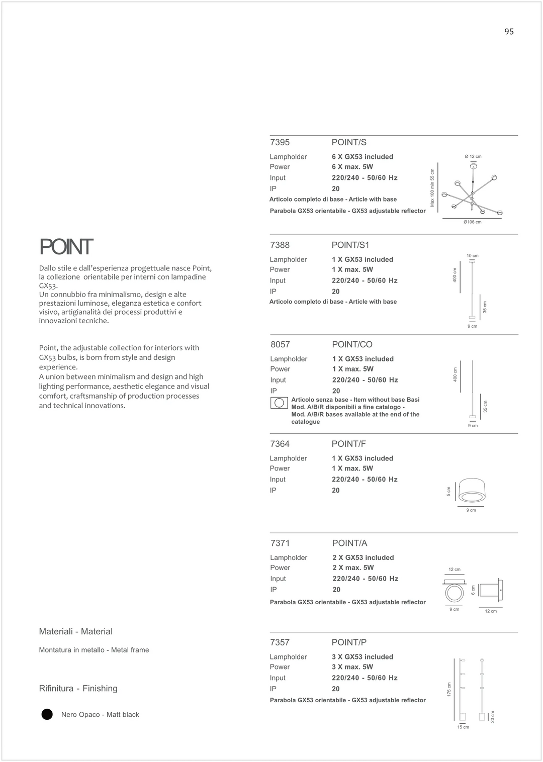 Pendul cu design minimalist Point by Sikrea