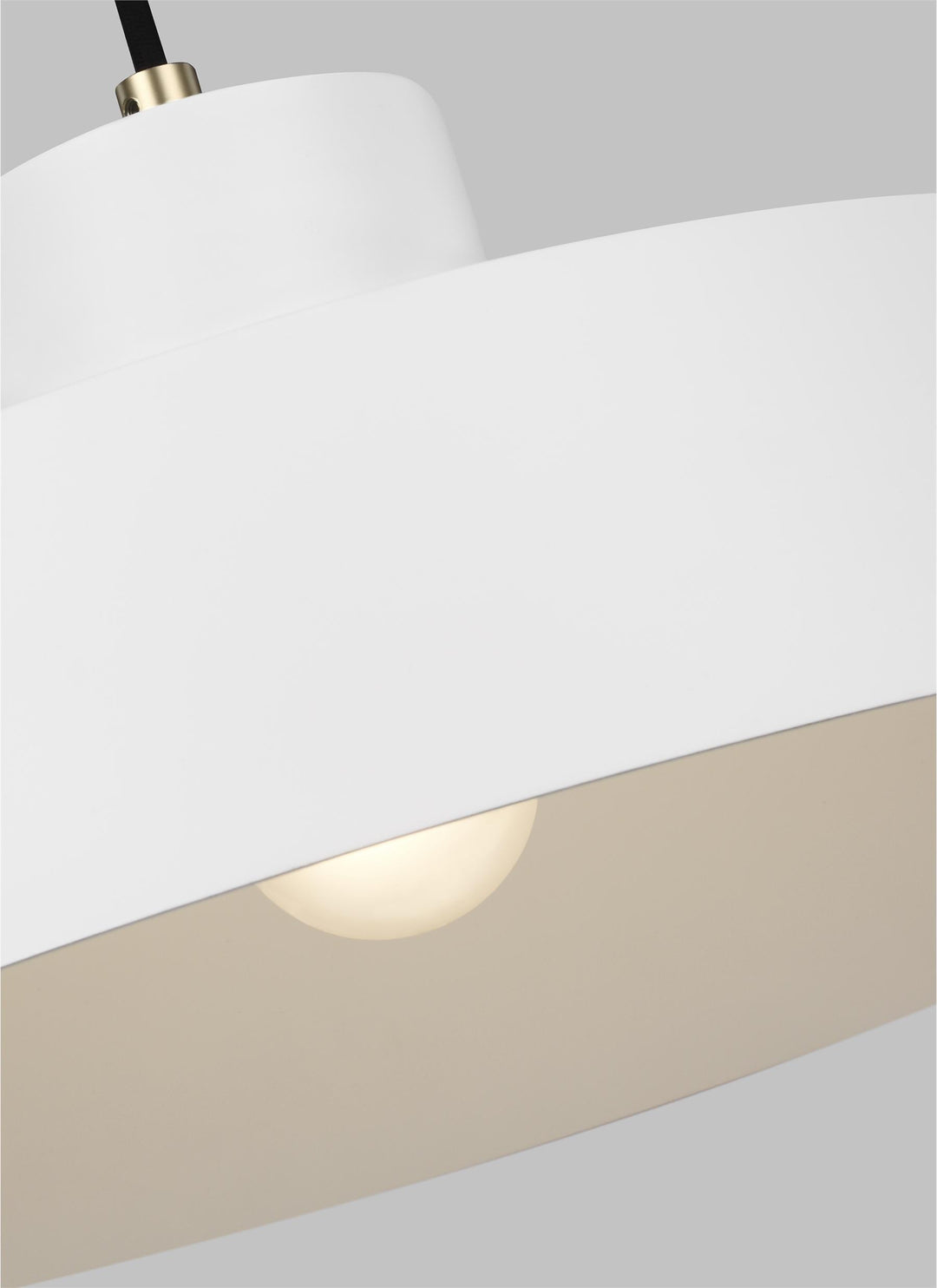 Pendul Candor 1 lt Matte alb and Brass