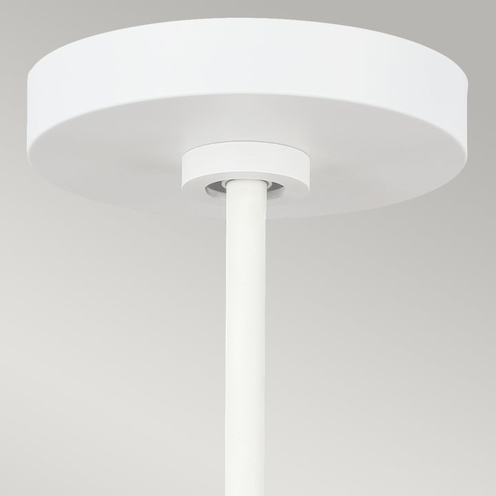 Pendul Darwin 1 lt Matte alb cu Wood accent
