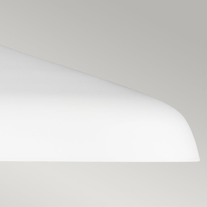 Pendul Darwin 1 lt Matte alb cu Wood accent