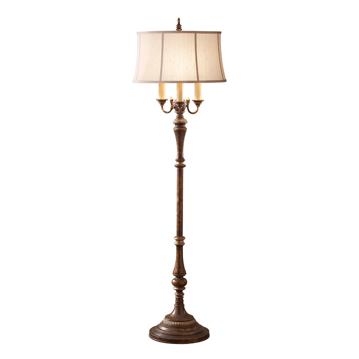 Lampadar Gibson 4 lt crăpătură decorativă stil Cambridge