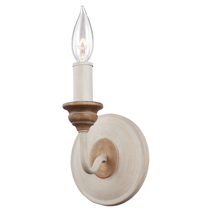 Aplica de perete Hartsville 1 lt Chalk Washed/Beachwood
