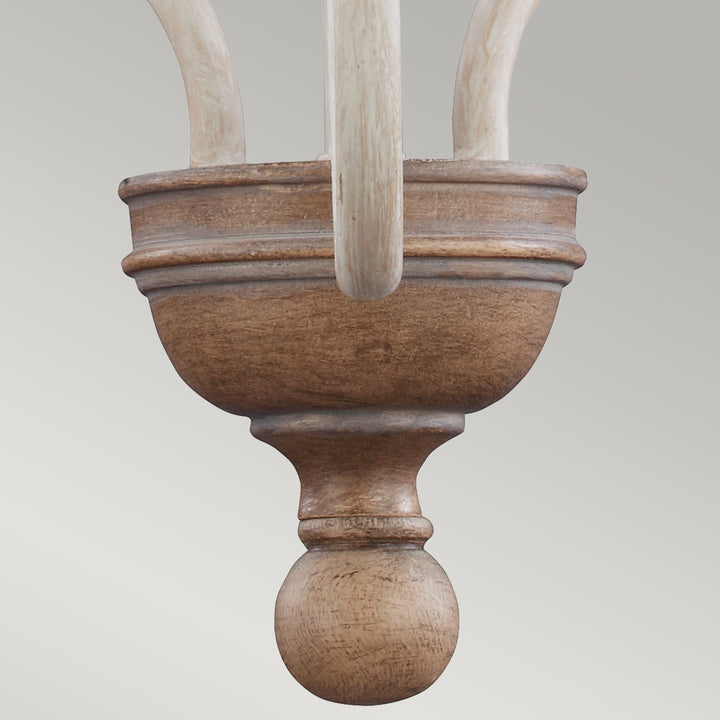 Candelabru Hartsville 3 lt Chalk Washed/Beachwood