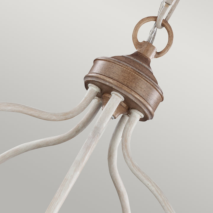 Candelabru Hartsville 5 lt Chalk Washed/Beachwood