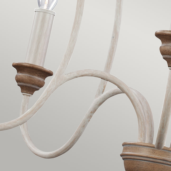 Candelabru Hartsville 5 lt Chalk Washed/Beachwood