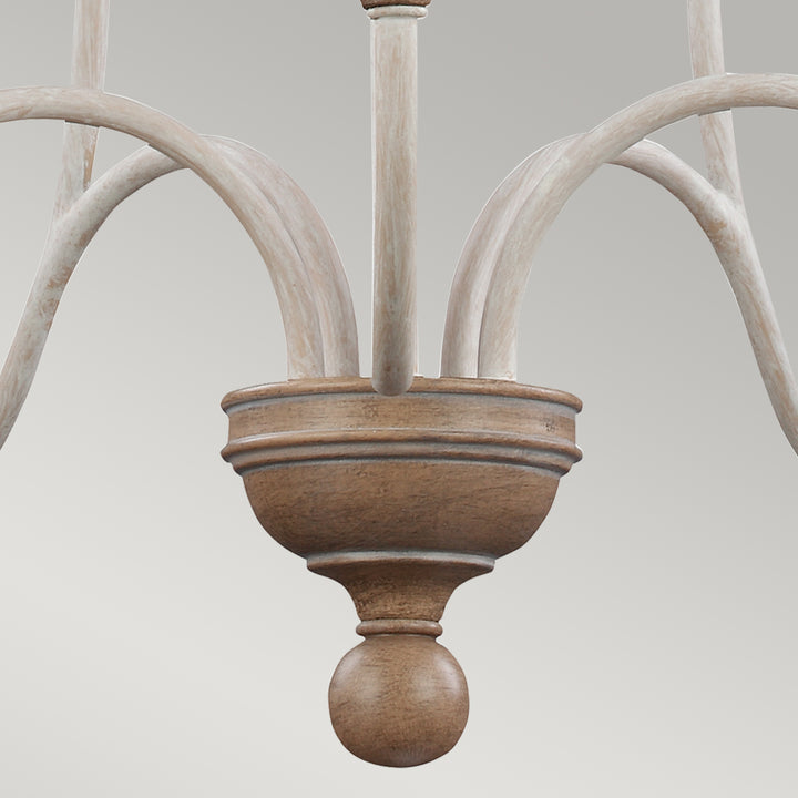Candelabru Hartsville 5 lt Chalk Washed/Beachwood