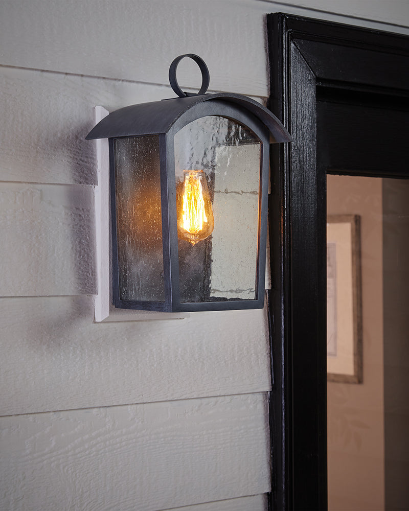 Aplica de perete exterior Hodges 1 lt Ash negru