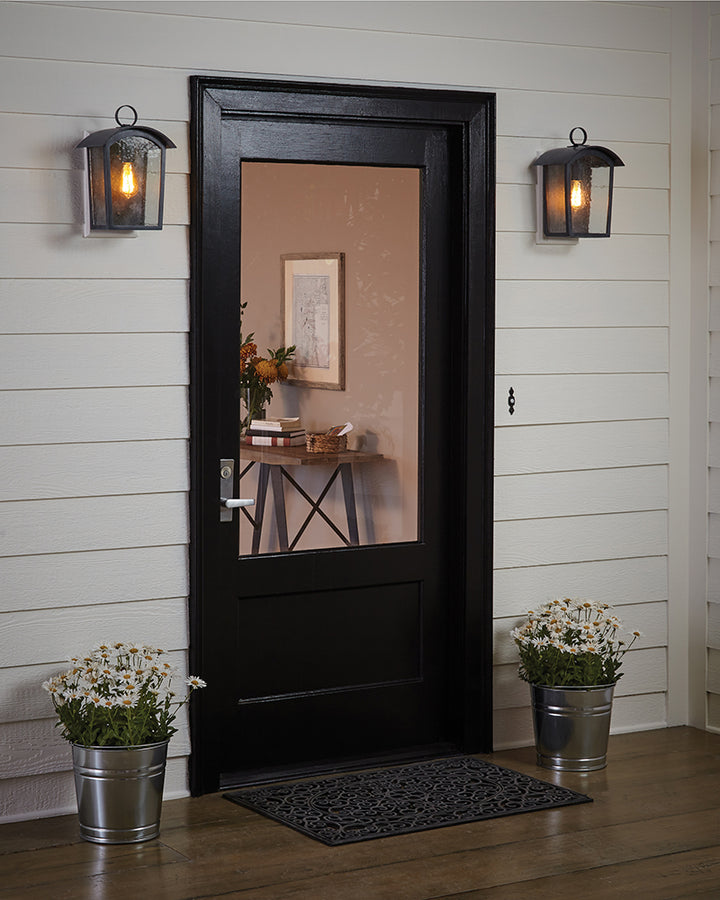 Aplica de perete exterior Hodges 1 lt Ash negru