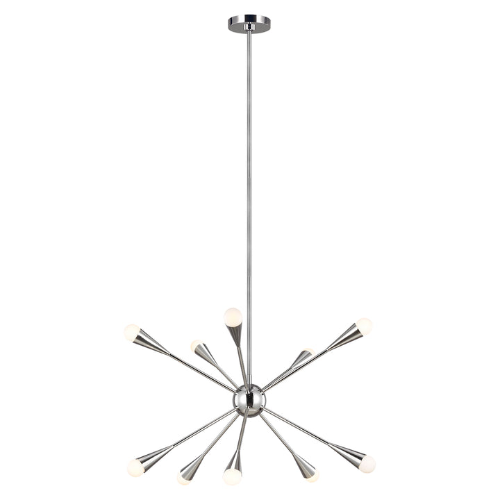 Candelabru Jax 10 lt nichel polisat