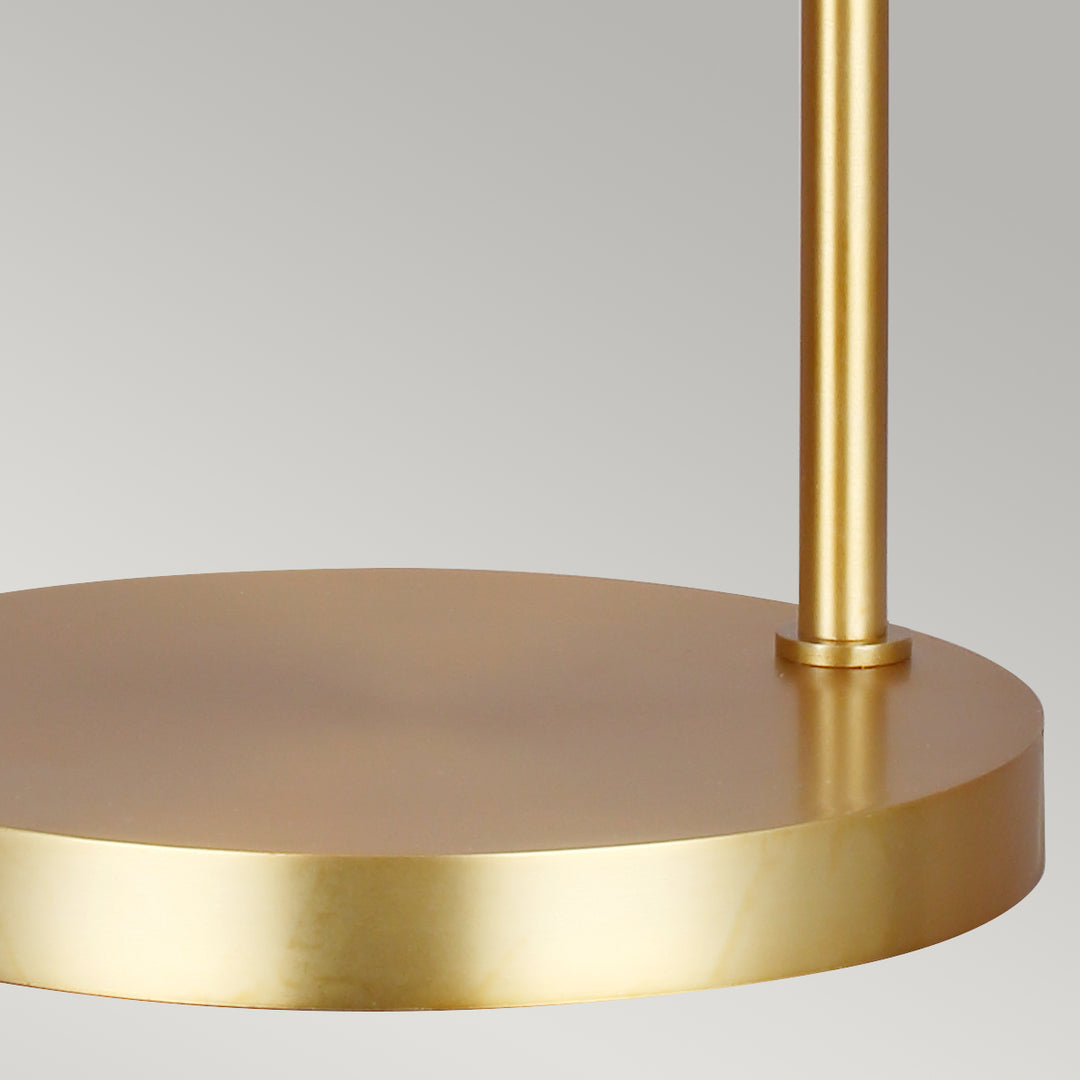 Lampa de masa Joan 1 lt Matte alb / Burnished Brass