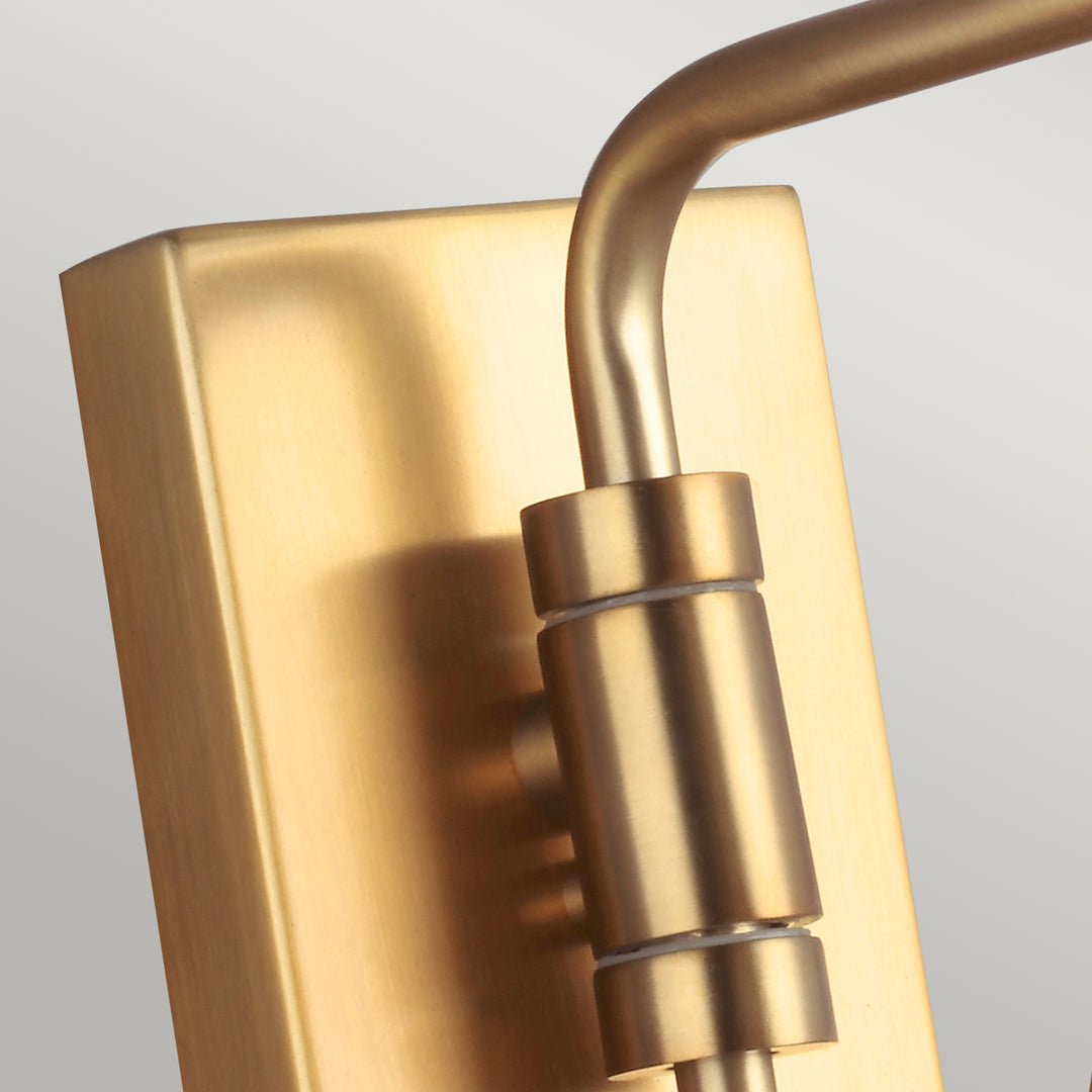 Aplica de perete Joan 1 lt Matte alb / Burnished Brass
