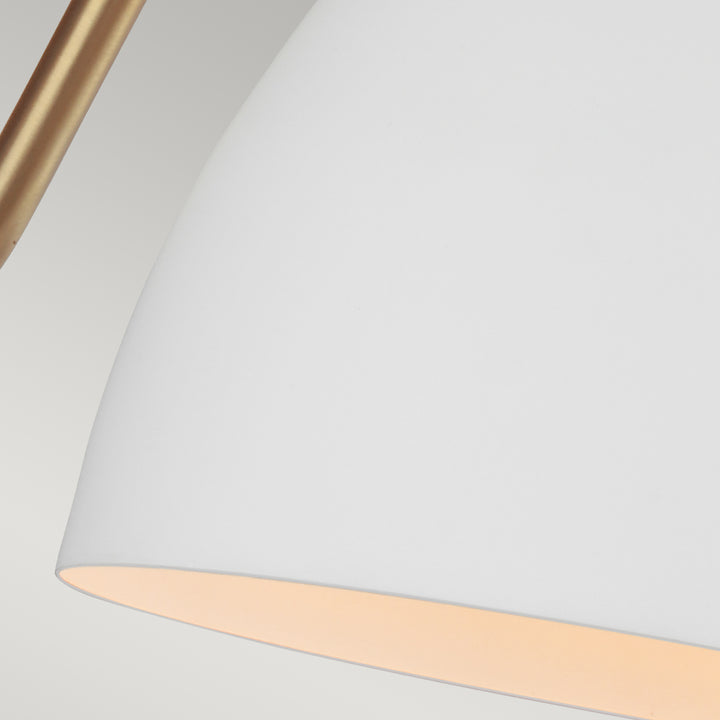Aplica de perete Joan 1 lt Matte alb / Burnished Brass