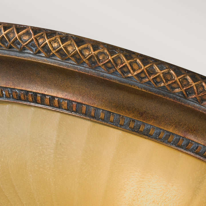 Plafoniera Kelham Hall 2 lt Firenze auriu/British bronz