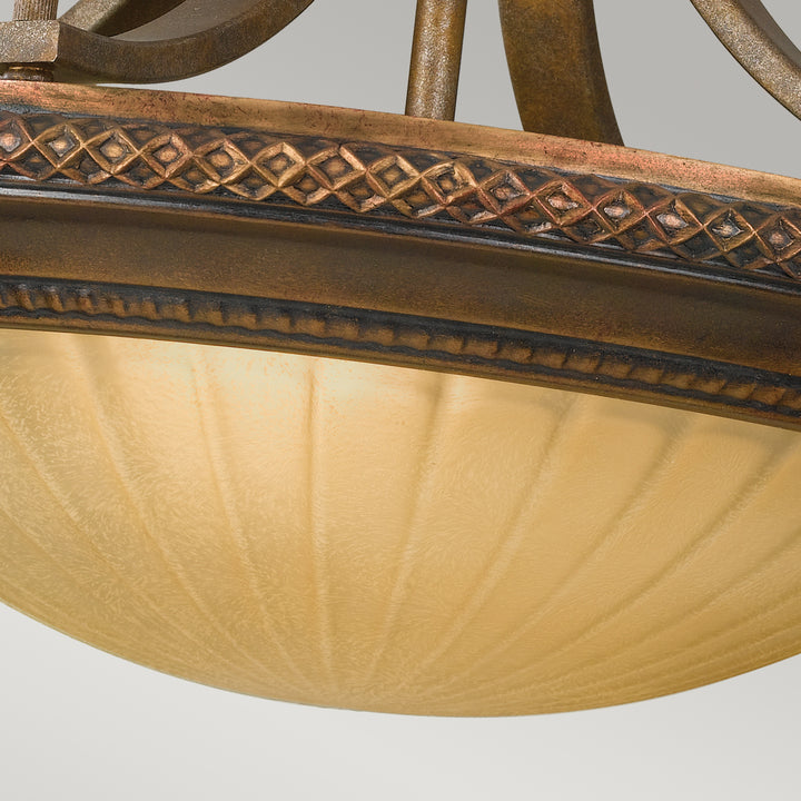 Plafoniera Kelham Hall 2 lt Firenze auriu/British bronz