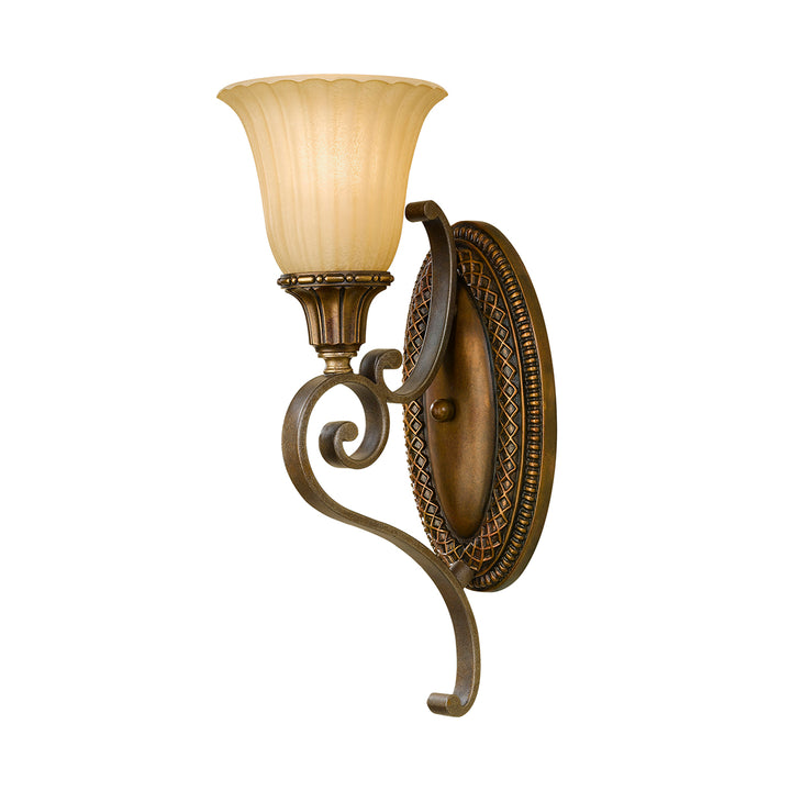 Aplica de perete Kelham Hall 1 lt Firenze auriu/British bronz